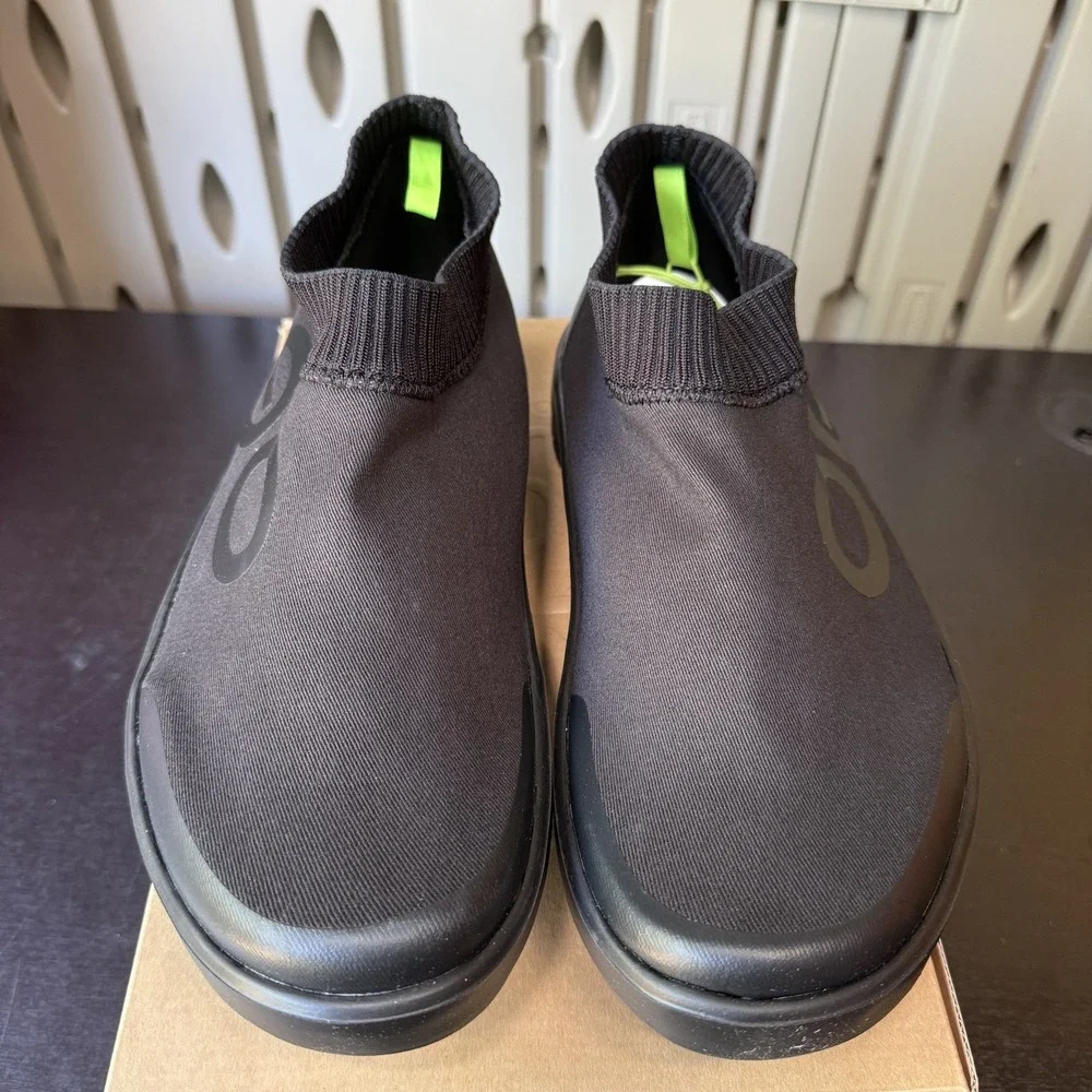 Oofos OOmg EeZee Mid Shoes Sneakers Men's Size 12.5 Black Green Comfort